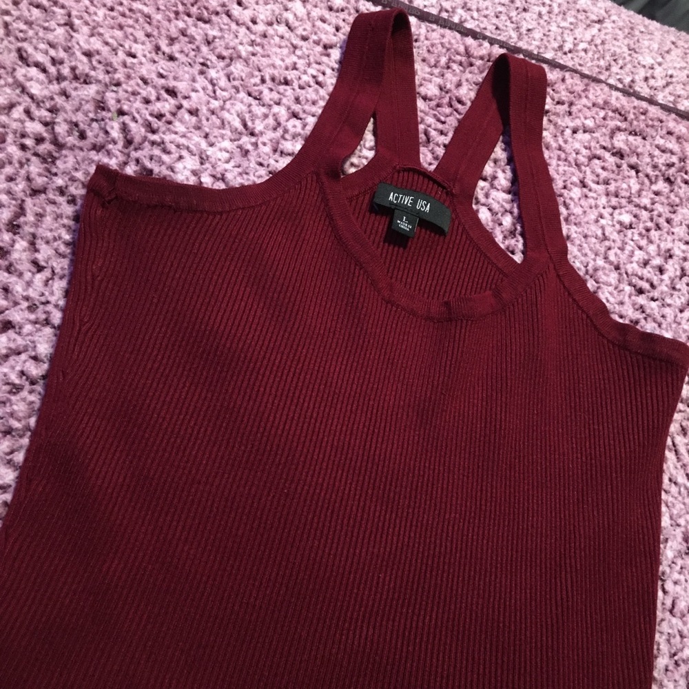 Burgundy Tank top